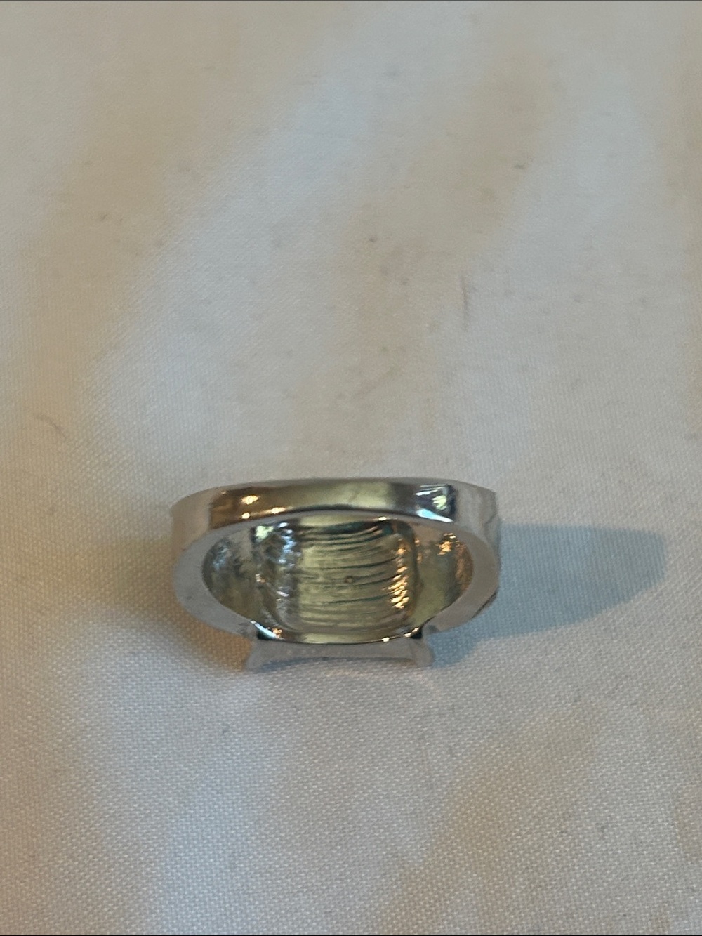 Silver-Tone Pave Crystal Statement Ring - Silver - Picture 5 of 6